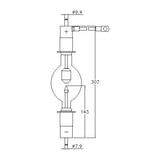 ASL HVF5000-1C/R - 5000W - Mercury Short Arc - Double Ended