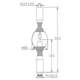 ASL HVF5000DK/R - 5000W - Mercury Short Arc - Double Ended