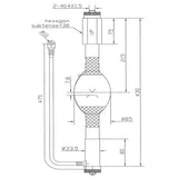 ASL HVF5001F/R - 5000W - Mercury Short Arc - Double Ended