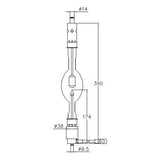 ASL XM4000PII/G - 4000W - 31V Short Arc Xenon Lamp