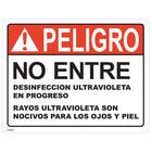 Atlantic UV 70-0061 - Danger Label (Spanish) - Do Not Enter 5.5 x 4.25"