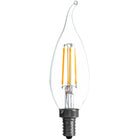 Sylvania 40757 LED B10 - 5.5W - 60W Equal - E12 Base - 2700K - 90+ CRI - Bent Tip - 12ct
