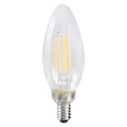 Sylvania 40796 LED B10 - 5.5W - 60W Equal - E12 Base - 2700K - 90+ CRI - Blunt Tip - 12ct