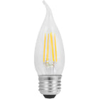 Sylvania 40756 LED B10 - 4W - 40W Equal - E26 Base - 2700K - 90+ CRI - Bent Tip - 12ct