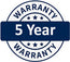 5 Year Warranty