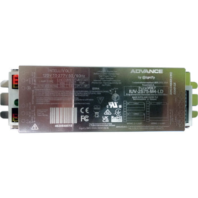 Philips Advance IUV-2S75-M4-LD - PureVolt Electronic UV Ballast - 120-277V - 1/2 Lamp