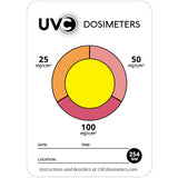 UVC Dosimeter - 25/50/100mJ - 254nm - 25 Cards