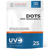 UVC Dosimeter - 100mJ - 260-280nm LED - 25 Dots