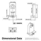 Atlantic UV Lampholder | Medium Bi-Pin Flush Mount