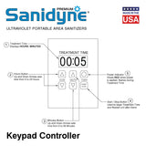 Sanidyne Premium UVC Portable - 480W UV Output - Sensor Safety Shut Off - Remote