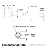 Atlantic UV Lamp Socket | 24" Single Pin Lamp Socket