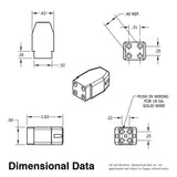 Atlantic UV 35-1103A - 4-Pin Lamp Socket - Free Standing, No Bracket