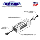Tank Master UVC Tank Storage Sanitizer - One Lamp - 34.75" Insertion Depth