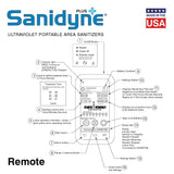 Sanidyne Plus UVC Portable - 312W UV Output - Sensor Safety Shut Off - Remote