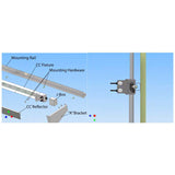 Aluminum Horizontal Light Rail for Cooling Coil Fixtures - Priced Per Inch