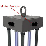 American Ultraviolet MRS14-4-4P UVC Portable - 88W UV Output - Sensor Safety Shut Off - Remote