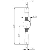 ASL HVF1000-3/R - 1000W - Mercury Short Arc - Double Ended