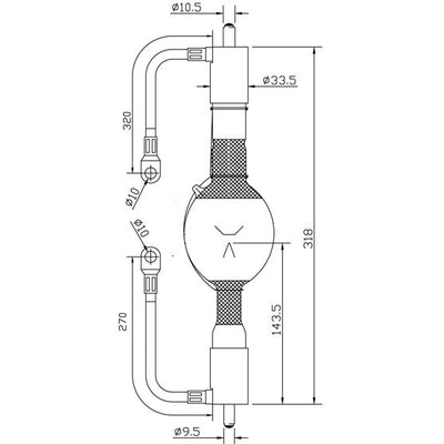 ASL HVF5000CSN/R - 5000W - Mercury Short Arc - Double Ended