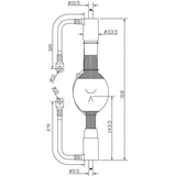 ASL HVF5000CSN/R - 5000W - Mercury Short Arc - Double Ended