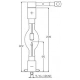 ASL XM1600HSC/R - 1500W - 23V Short Arc Xenon Lamp