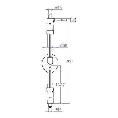 ASL XM3000H/VC/G - 3000W - 29V Short Arc Xenon Lamp