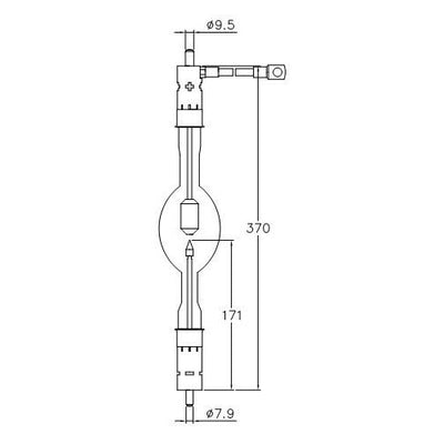 ASL XM3600HS/G - 3600W - 30V Short Arc Xenon Lamp