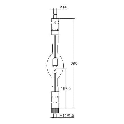 ASL XM4500HTP/G - 4500W - 32V Short Arc Xenon Lamp