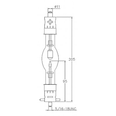 ASL XM1000HS/G - 1000W - 20V Short Arc Xenon Lamp