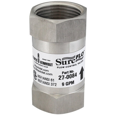 Atlantic UV Flow Control: 9 GPM - 1" FNPT - NSF 61 / 372 Approved - 304 SST