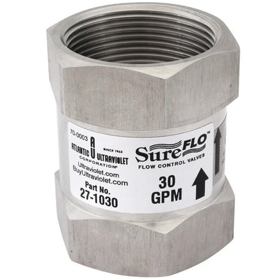 Atlantic UV Flow Control: 30 GPM 1-1/2" FNPT - NSF 61 / 372 Approved - 304SST