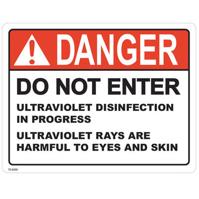 Atlantic UV 70-0059 - Danger Label - Do Not Enter 5.5 x 4.25"