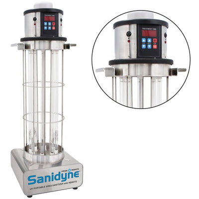 Sanidyne Prime Remote UVC Portable - 143W UV Output - Sensor Safety Shut Off - Remote