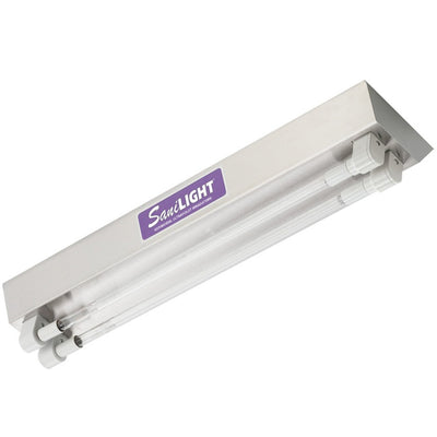 SaniLIGHT UVC Air &amp; Surface Irradiating Fixture - 108W UV Output - 65.25" Length - 2 High Output Bulbs