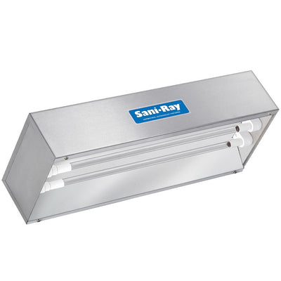 SaniRay 2-Lamp UVC Recessed Air Surface Irradiating Fixtures - Two Lamp Standard Output - 18" Length