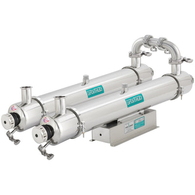 Sanitron S5,000C UVC Water Purifier - 83 GPM - 2" Tri-Clamp Inlet/Outlet - Multi-Chamber - 2" Sanitary Fitting - No Wipers