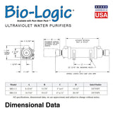 Bio-Logic BIO-1.5 UVC Water Purifier - 1.5 GPM - 3/8" NPT Inlet/Outlet