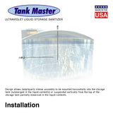 Tank Master UVC Tank Storage Sanitizer - One Lamp - 9.875" Insertion Depth
