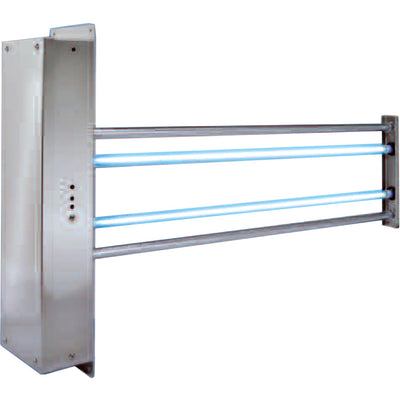 UVC Kitchen Exhaust Hood Fixture - 2 Lamp High Output - 33" Length Into Duct - Ozone Producing