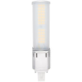 Light Efficient Design 7W LED - 13W CFL Equal - G23-2 Base - 4000K - Horizontal - 10ct