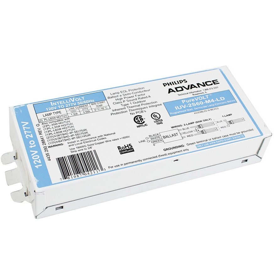 Philips Advance IUV-2S60-M4-LD PureVolt UV Ballast
