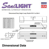 SaniLIGHT UVC Air &amp; Surface Irradiating Fixture - 54W UV Output - 65.25" Length - 1 High Output Bulb