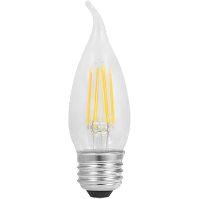 Sylvania 40760 LED B10 - 5.5W - 60W Equal - E26 Base - 5000K - 90+ CRI - Bent Tip - 12ct
