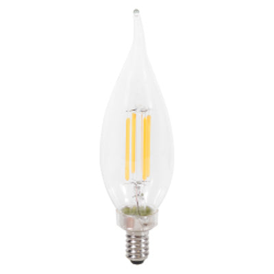 Sylvania 41326 LED B13 - 6.5W - 100W Equal - E12 Base - 5000K - 90+ CRI - Bent Tip - 12ct