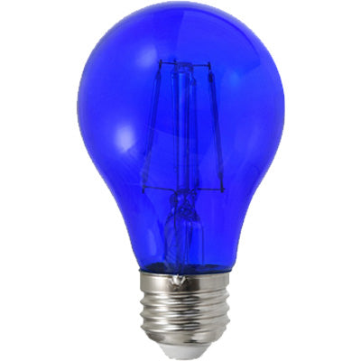 Sylvania 40304 - Colored Glass LED A19 - 4.5W - 120V - Blue - Dimmable - 6ct