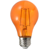 Sylvania 40301 - Colored Glass LED A19 - 4.5W - 120V - Orange - Dimmable - 6ct