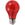 Sylvania 40300 - Colored Glass LED A19 - 4.5W - 120V - Red - Dimmable - 6ct
