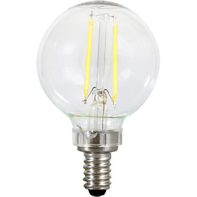 Sylvania 40853 LED G16.5 - 5.5W - 60W Equal - E12 Base - 5000K - 90+ CRI - 8ct