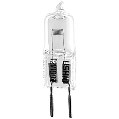 Ushio 1000381 EVA, JC12V-100H20 - Halogen - 100W - 12V - GY6.35 Base - Clear - 10ct