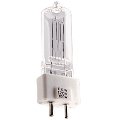 Ushio 1000540 FKW, JCS120V-300WC/UA - Halogen - 300W - 120V - GY9.5 Base - Clear - 10ct