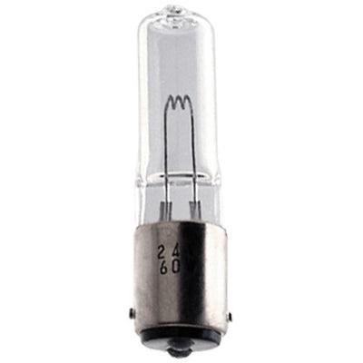Ushio 1000915 JCD24V-60W/BA15D - Halogen - 60W - 24V - BA15d Base - 10ct